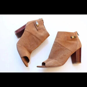 Dolce vita peep toe ankle boots